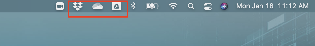 Mac Status Bar